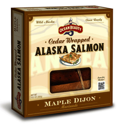 Ocean Beauty Cedar Wrapped Alaska Salmon Maple Dijon - 10 OZ - Image 1