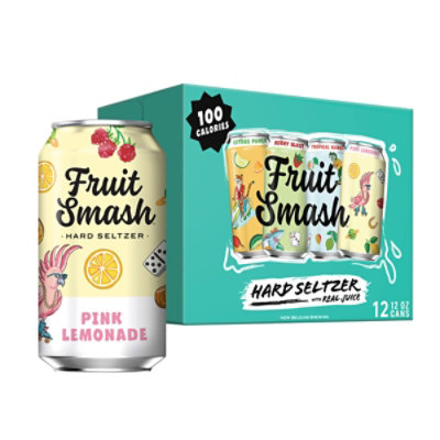 New Belgium Brewing Fruit Smash Hard Seltzer 4.7% ABV Variety Cans - 12-12 Fl. Oz. - Image 2