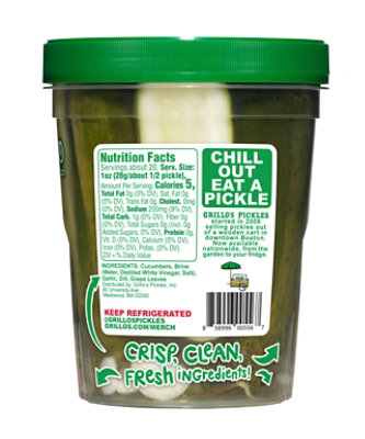 Grillos Pickles Pickle Halves - 32 Oz - Image 4