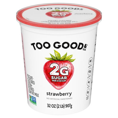 Two Good Strawberry Greek Yogurt Tub - 32 OZ