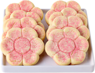 Flower Shaped Cookies - 8 Count - Image 1