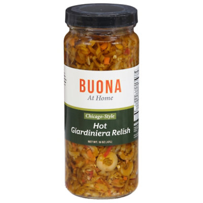 Buona Hot Giardiniera Relish - 16 Oz - Image 3