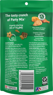 Purina Friskies Party Mix Turkey Chicken And Cheddar Cat Treats - 2.1 Oz - Image 6