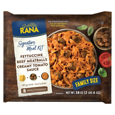 Rana Fettuccine Meatballs & Creamy Tomato Sauce - 38 OZ - Image 3