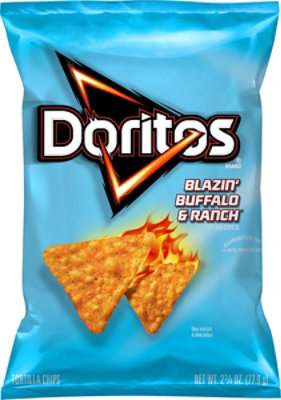 DORITOS Tortilla Chips Blazin Buffalo & Ranch 2 3/4 Oz - 2.75 OZ - Image 1