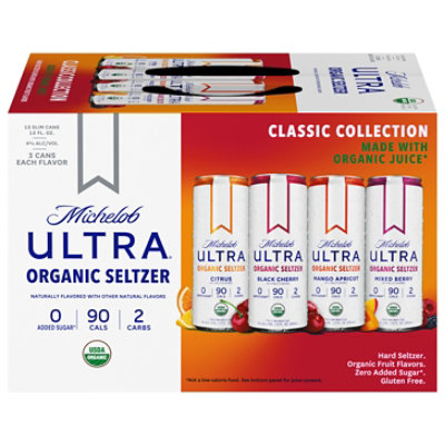 Michelob Ultra Organic Seltzer Variety Pk Cns - 12-12 FZ