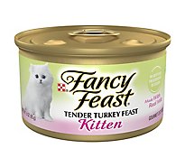 Fancy Feast Kitten Turkey Wet Cat Food - 3 Oz