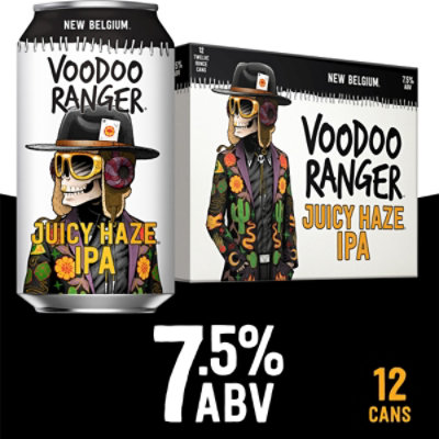 New Belgium Brewing Voodoo Ranger Juicy Haze IPA Beer Cans - 12-12 Fl. Oz.