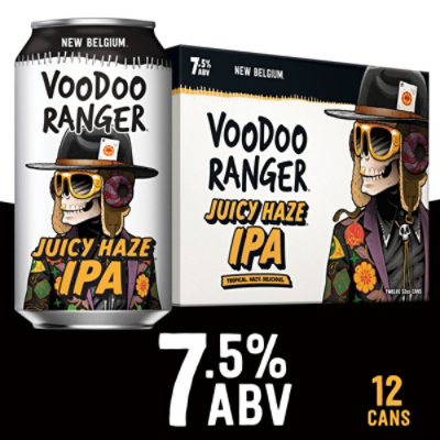 New Belgium Brewing Voodoo Ranger Juicy Haze IPA Beer Cans - 12-12 Fl. Oz.