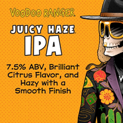 New Belgium Brewing Voodoo Ranger Juicy Haze IPA Beer Cans - 12-12 Fl. Oz. - Image 3