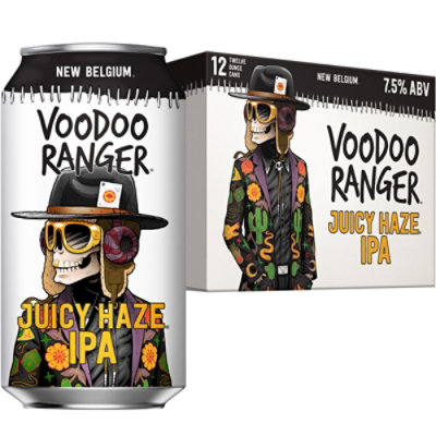 New Belgium Brewing Voodoo Ranger Juicy Haze IPA Beer Cans - 12-12 Fl. Oz. - Image 2