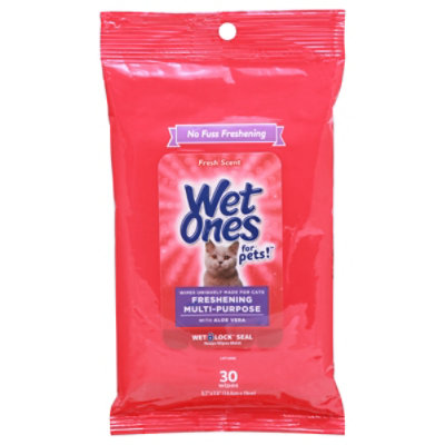 Miniature toy pet cat food and wet wipes —