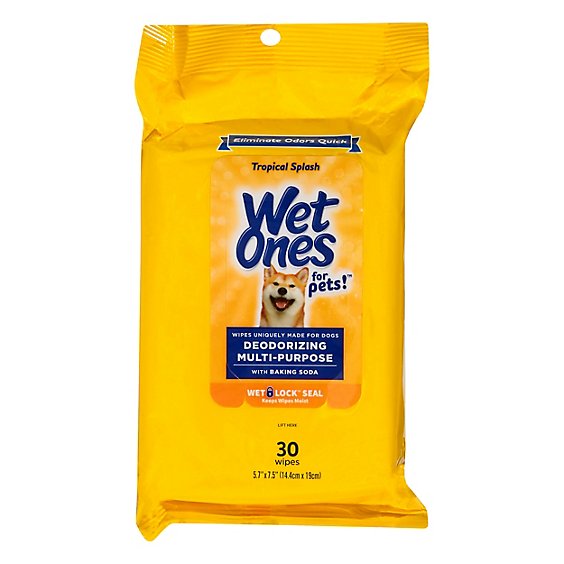 Wet Ones For Pets Dog Wipes Deodorizing - 30 CT
