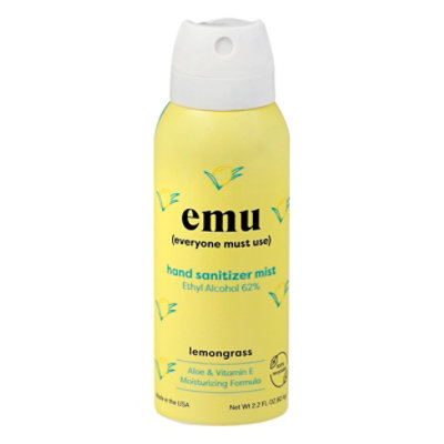  Emu Hand Sanitizer Lemongrass - 2.2 FZ 