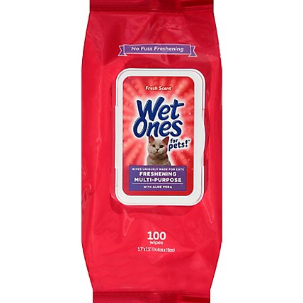 Wet Ones For Pets Cat Wipes Mltprps - 100 CT - Image 2
