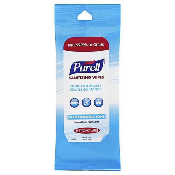Purell Wipes 15ct Disp - 15WIPES