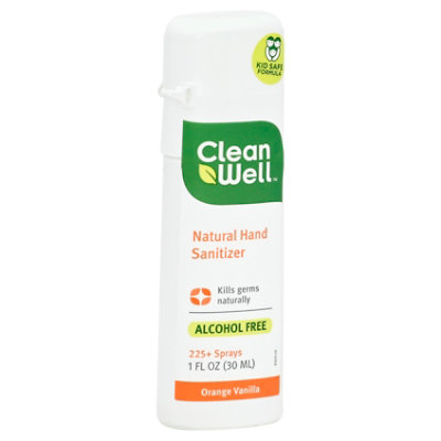 CleanWell Hand Sntzr Spray Orng Vnla - 1.0 OZ