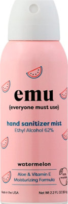 Emu Hand Sanitizer Watermelon - 2.2 FZ - Image 2