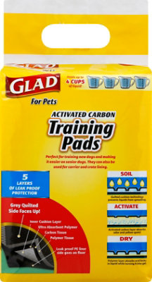 Glad For Pets Pet Train Pad Act Carbon - 14 CT - Image 4