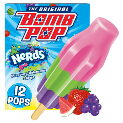 Bomb Pop Nerds Ice Pop Frozen Sweet Treat For Summer - 12 Count - Image 1