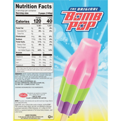 Bomb Pop NERDS Ice Pop - 12 Count - Image 3