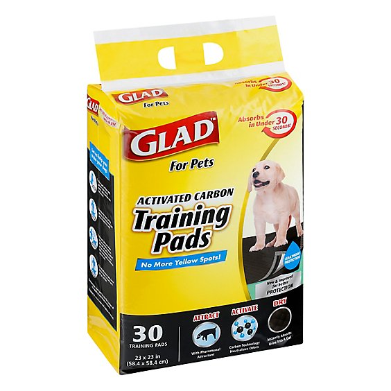 Glad For Pets Pet Train Pad Act Carbon - 30 CT