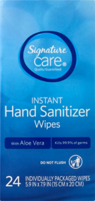 Signature Select/Care Hand Sanitizing Wipe Packets - 24 Count - Image 2