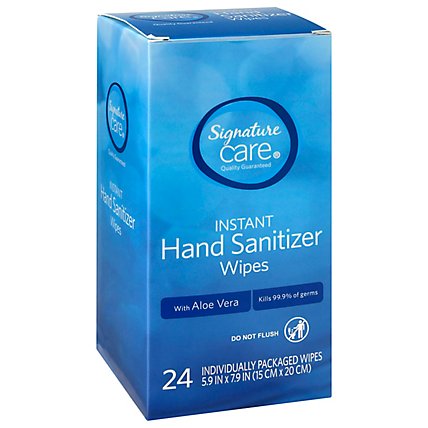 Signature Care Hand Sanitizing Wipe Packets - 24 CT - Image 1