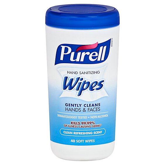 Purell Clean Refreshing Scent 40ct Canister Wipes - 40 CT
