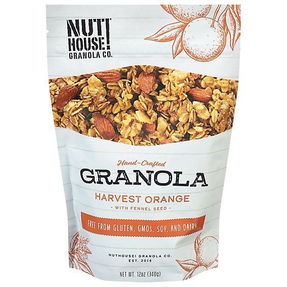 Nuthouse Granola Orange Harvest - 12 OZ