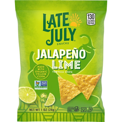 LATE JULY Snacks Jalapeño Lime Tortilla Chips - 1 Oz - randalls