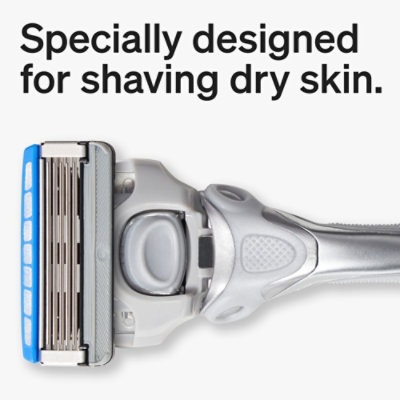 Schick Hydro Dry Skin Mens 5 Blade Razor With 1 Razor Handle And 2 Refills - Each - Image 2