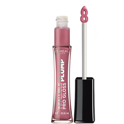 L'Oreal Paris Infallible Pro Gloss Hyaluronic Acid Mauve Glow Plump Lip Gloss - 0.21 Oz - Image 1