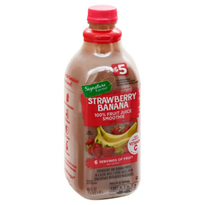 Signature Farms Smoothie Strawberry Banana - 48 OZ - Image 1