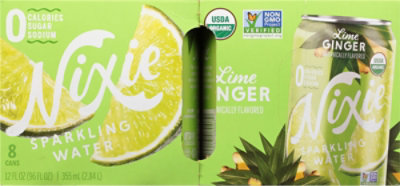 Nixie Sparkling Water Lime Ginger - 8-12 Oz - Image 6