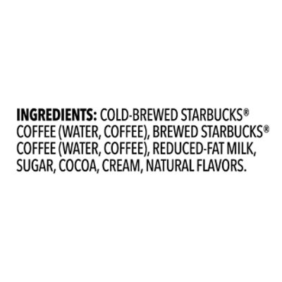 Starbucks Cold & Crafted Premium Coffee Drink Coffee Splash Of Milk & Mocha - 11 FZ - Image 4