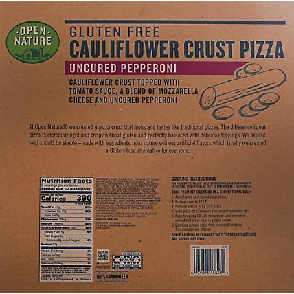 Open Nature Cauliflower Crust Pepperoni Pizza - 16.8 OZ - Image 6