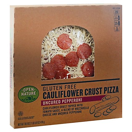 Open Nature Cauliflower Crust Pepperoni Pizza - 16.8 OZ - Image 1