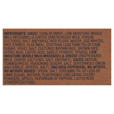 Open Nature Cauliflower Crust Pepperoni Pizza - 16.8 OZ - Image 5