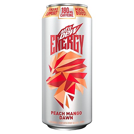 Mtn Dew Energy Drink Peach Mango Can - 16 FZ