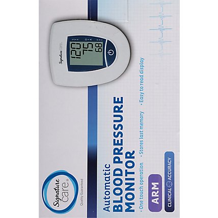 Signature Care Blood Pressure Monitor Arm Advcd - EA - Image 4