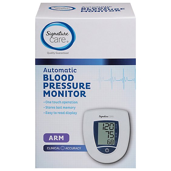 Signature Care Blood Pressure Monitor Arm Advcd - EA