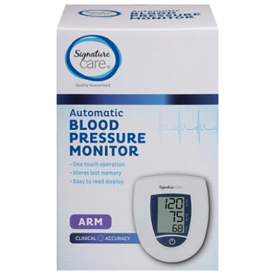 Signature Care Blood Pressure Monitor Arm Auto - EA - Safeway