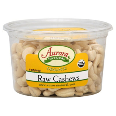 Aurora Organic Cashews Raw - 9 OZ - Image 1
