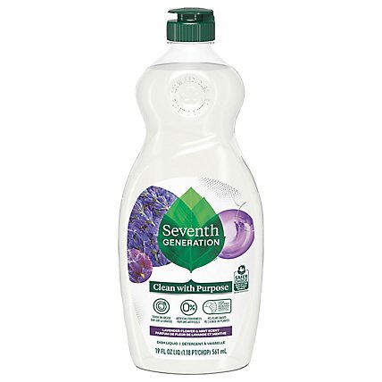 Seventh Generation Lavender & Mint Liquid Dish Soap - 19 FZ - Image 3