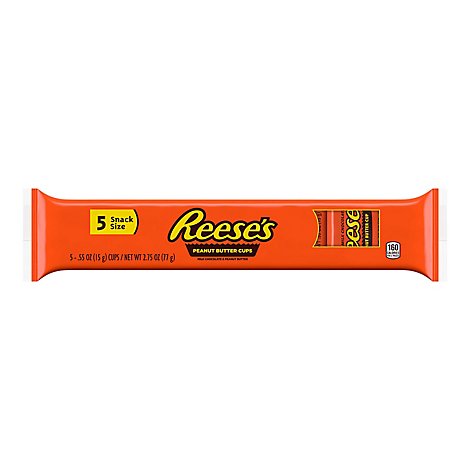 Reeses Milk Chocolate Peanut Butter Cup Snack Size - 2.75 OZ