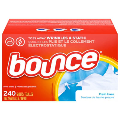 Bounce Fresh Linen Scented Fabric Softener Dryer Sheets - 240 Count - Image 3