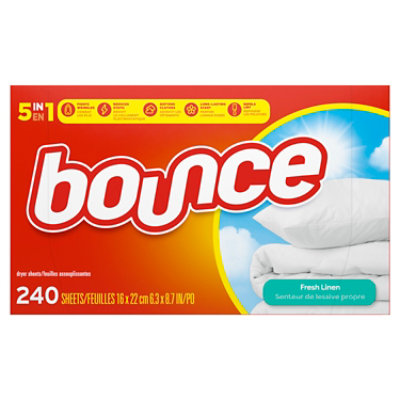 Bounce Fresh Linen Scented Fabric Softener Dryer Sheets - 240 Count - Image 2