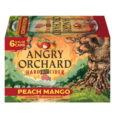 Angry Orchard Hard Cider Peach Mango In Cans - 6-12 FZ - Image 4