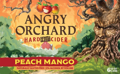 Angry Orchard Hard Cider Peach Mango In Cans - 6-12 FZ - Image 5